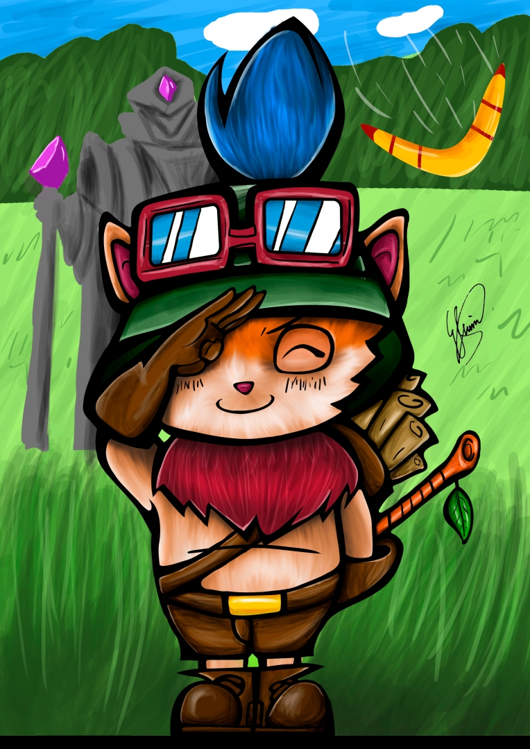 Teemo with background